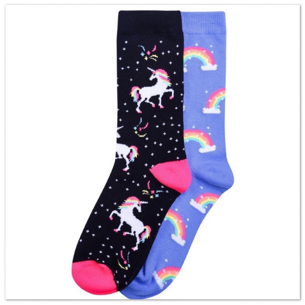 🦄🌈 MAGICAL Unicorns & Rainbows Socks - Set! 🌈🦄